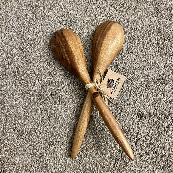 NWT - Wooden salad fork / spoon - Hawaii - Picture 3 of 3